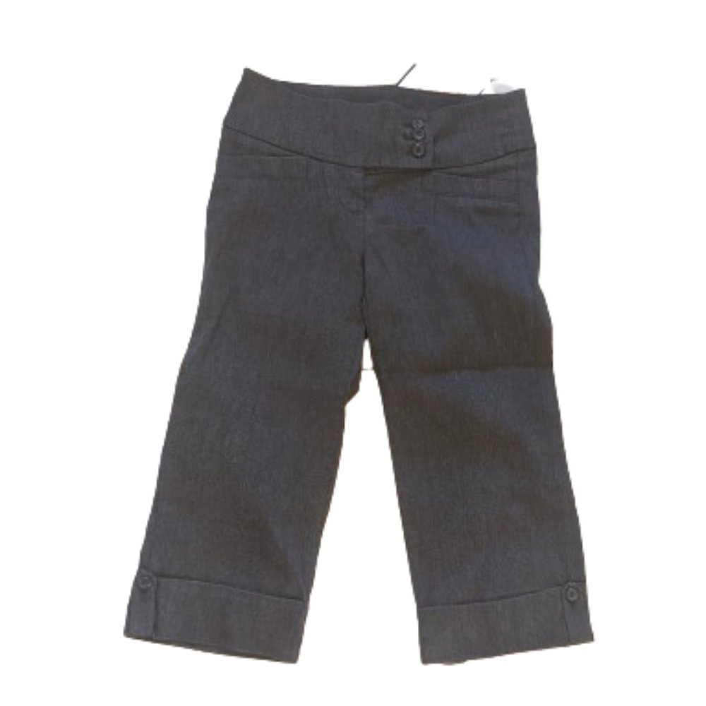 ---  Dark Gray Stretch Capris Capri Pants Size 5